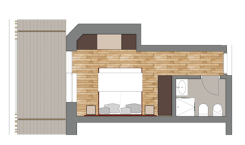 Traditioneller Charme, der auch auf kleinem Raum überzeugt.